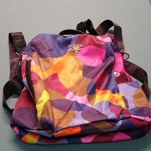 POABA Colorful Patterned Backpack/Crossbody Two Side pockets